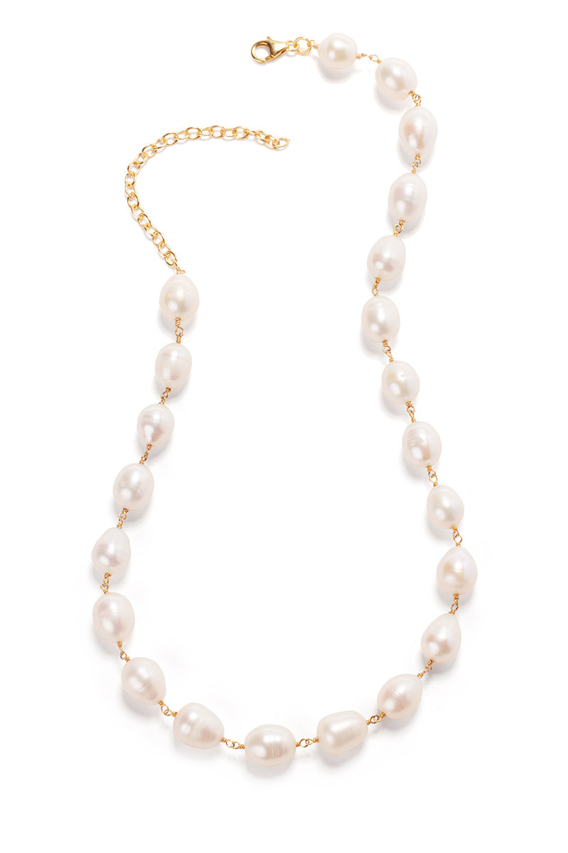 Oval Gold Pearl Necklace Clasp