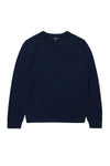 University Cashmere Crew Sweater Midnight