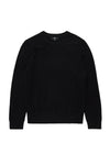 University Cashmere Crew Sweater Raven