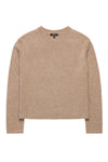 Anderson Cashmere Boxy Boyfriend Crew Oat
