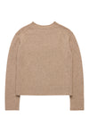 Anderson Cashmere Boxy Boyfriend Crew Oat