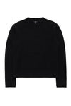 Anderson Cashmere Boxy Boyfriend Crew Raven
