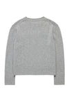 Anderson Cashmere Boxy Boyfriend Crew Athletic Gray