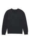 Burns Cashmere Men's Crew Sweater Carbon