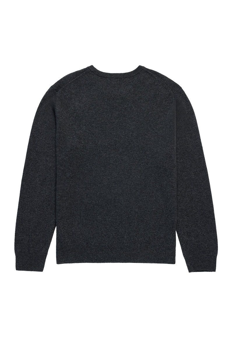 Burns Cashmere Men's Crew Carbon