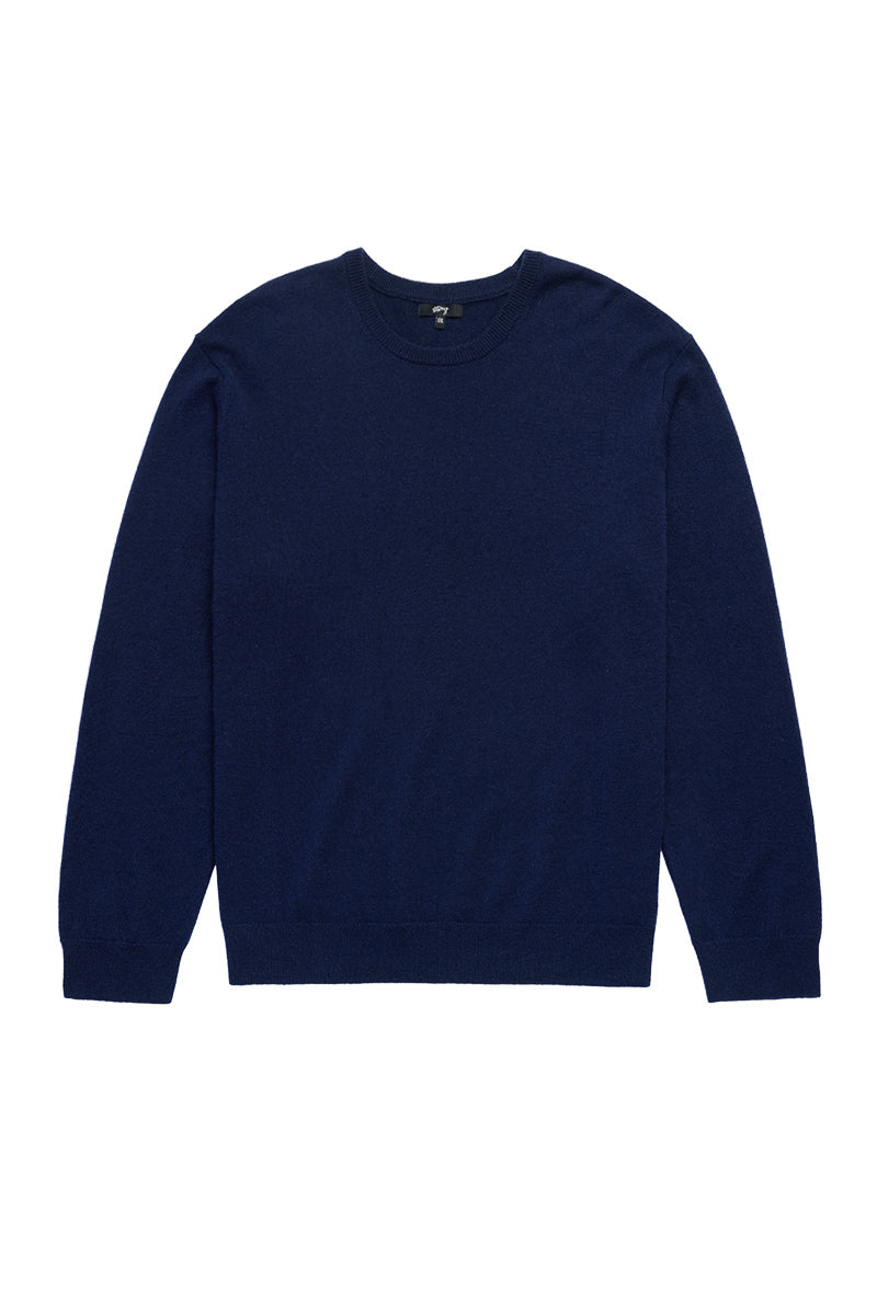 Burns Cashmere Men's Crew Midnight