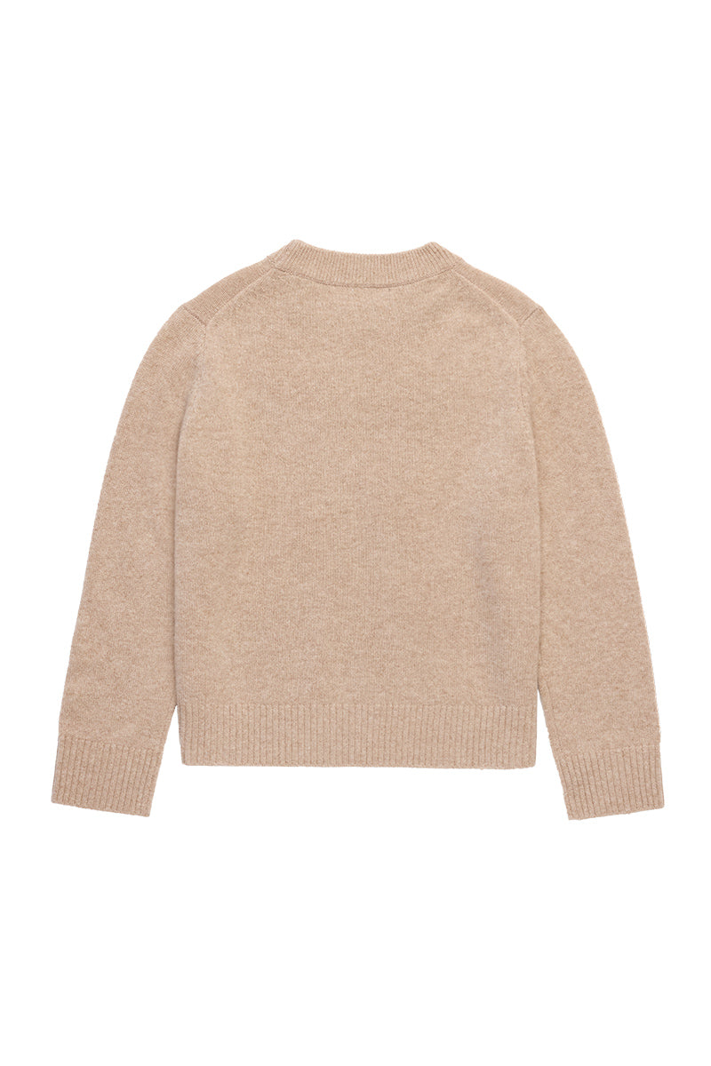 Cooper Cashmere Boyfriend Sweater Oat