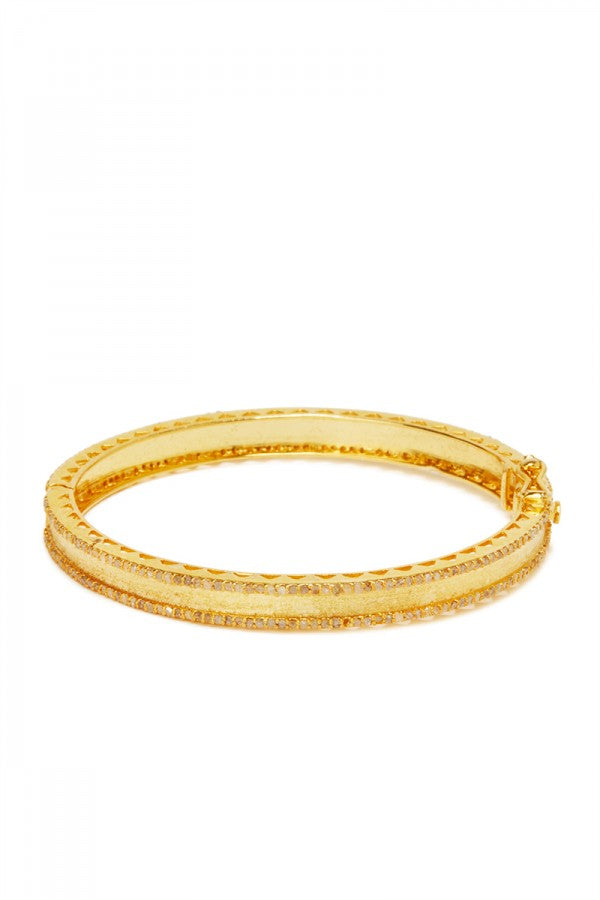 Hudson Gold Diamond Bangle