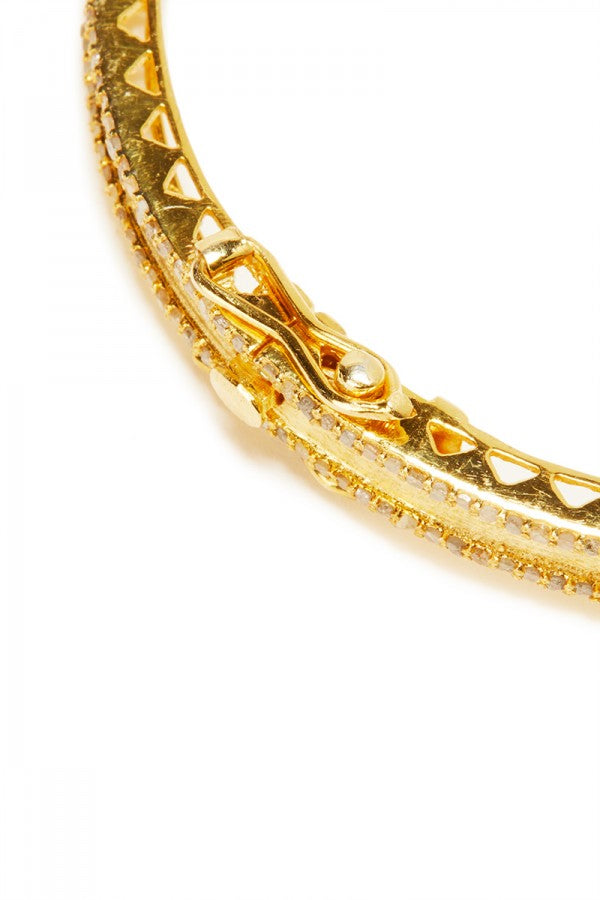 Hudson Gold Diamond Bangle