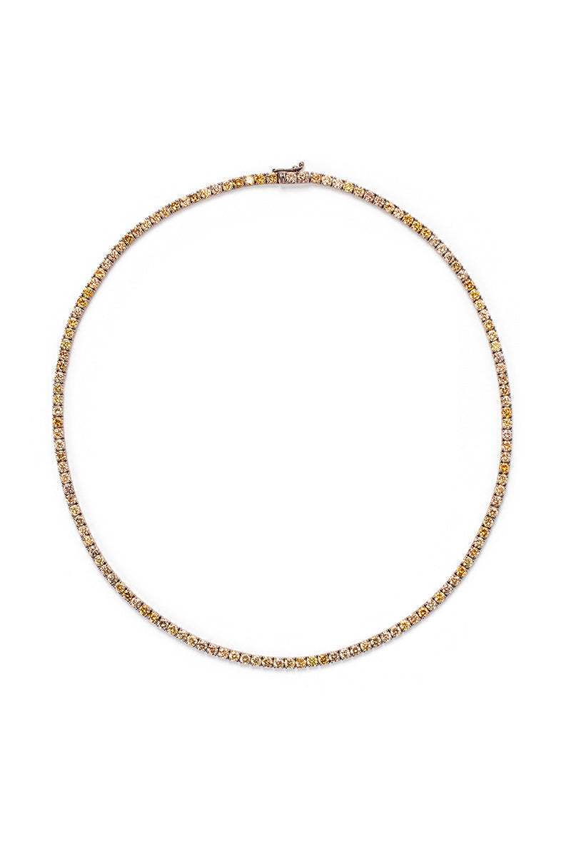 Madison Grande Champagne Diamond Tennis Necklace