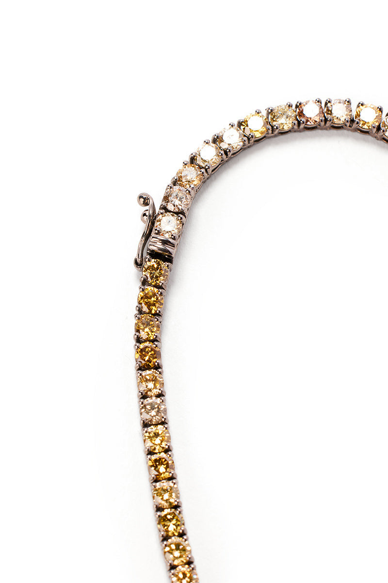 Madison Grande Champagne Diamond Tennis Necklace