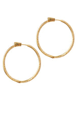 Hudson Grande Diamond Hoops Gold