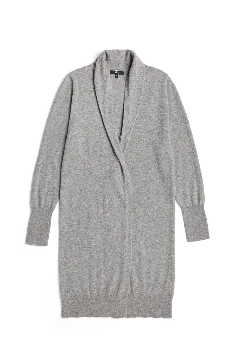 Keaton Cashmere Duster Athletic Gray