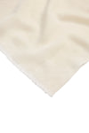 Monroe Raw Edged Cashmere Scarf Vanilla