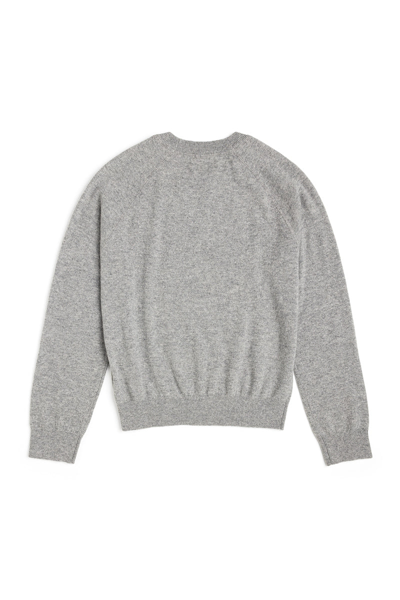 University Cashmere Sweatshirt Athletic Gray