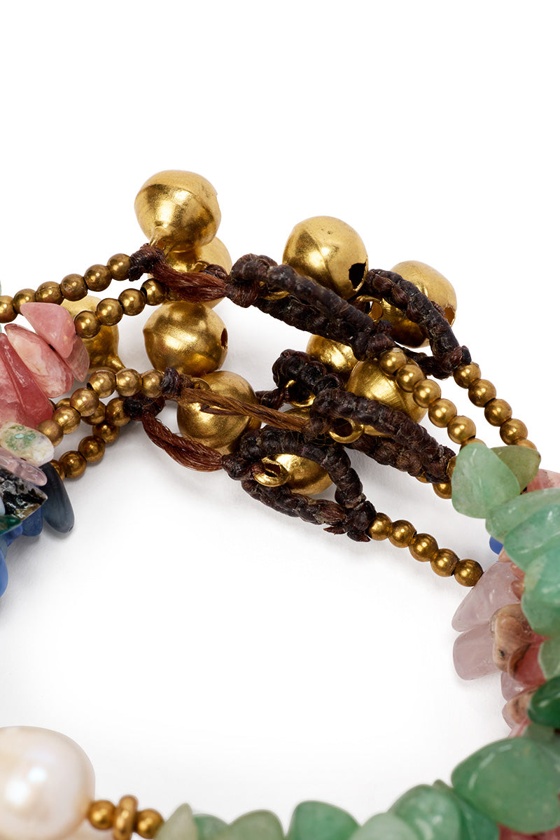 Ibiza Gemstone Pearl Bracelet Set