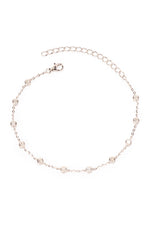 Alden White Rhodium Chain Bracelet