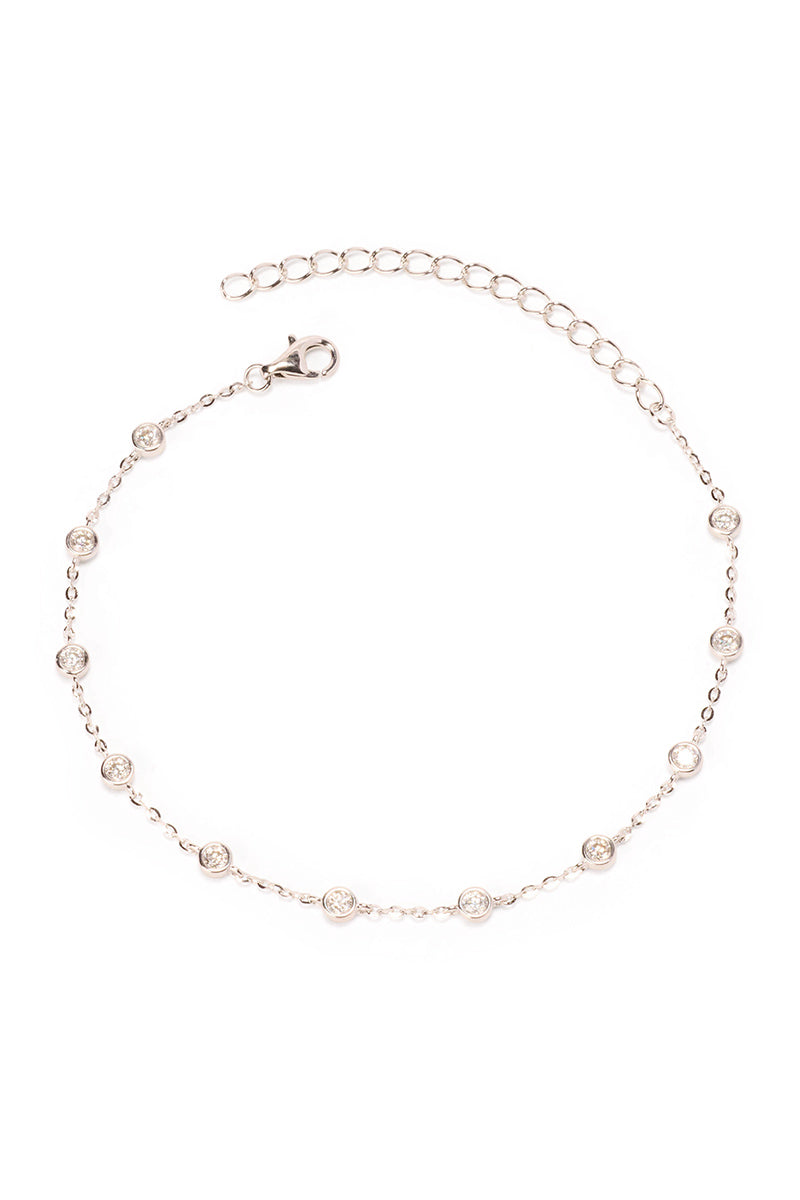 Alden White Rhodium Chain Bracelet