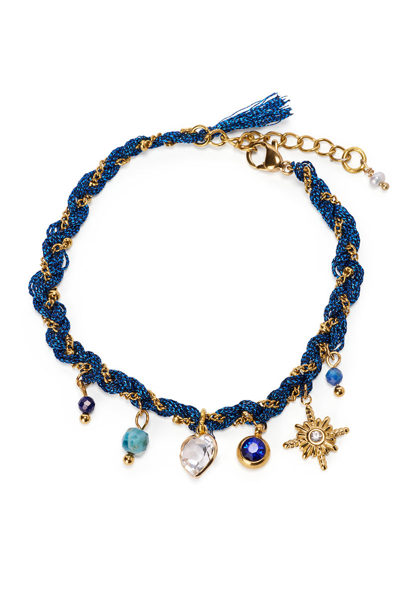 Angeles Love + Protection Bracelet Azure