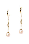 Carson Linear Pearl Drop Gold