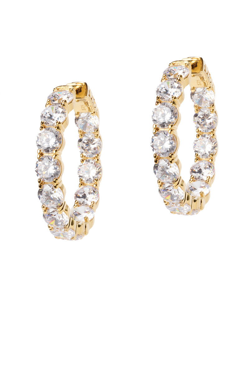 Melrose Grande Gold Hoops