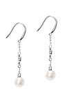 Carson Linear Pearl Drop Rhodium