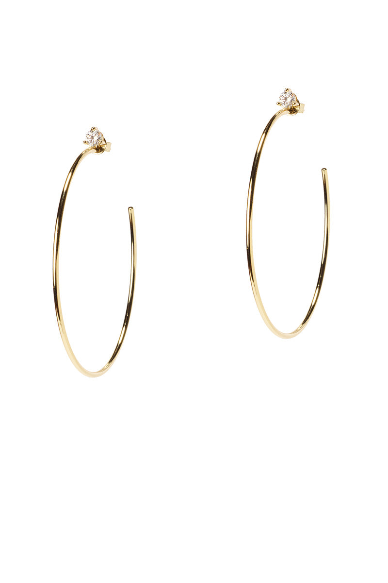 Sunset Grande Gold Hoops