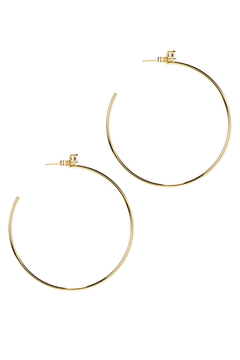 Sunset Grande Gold Hoops