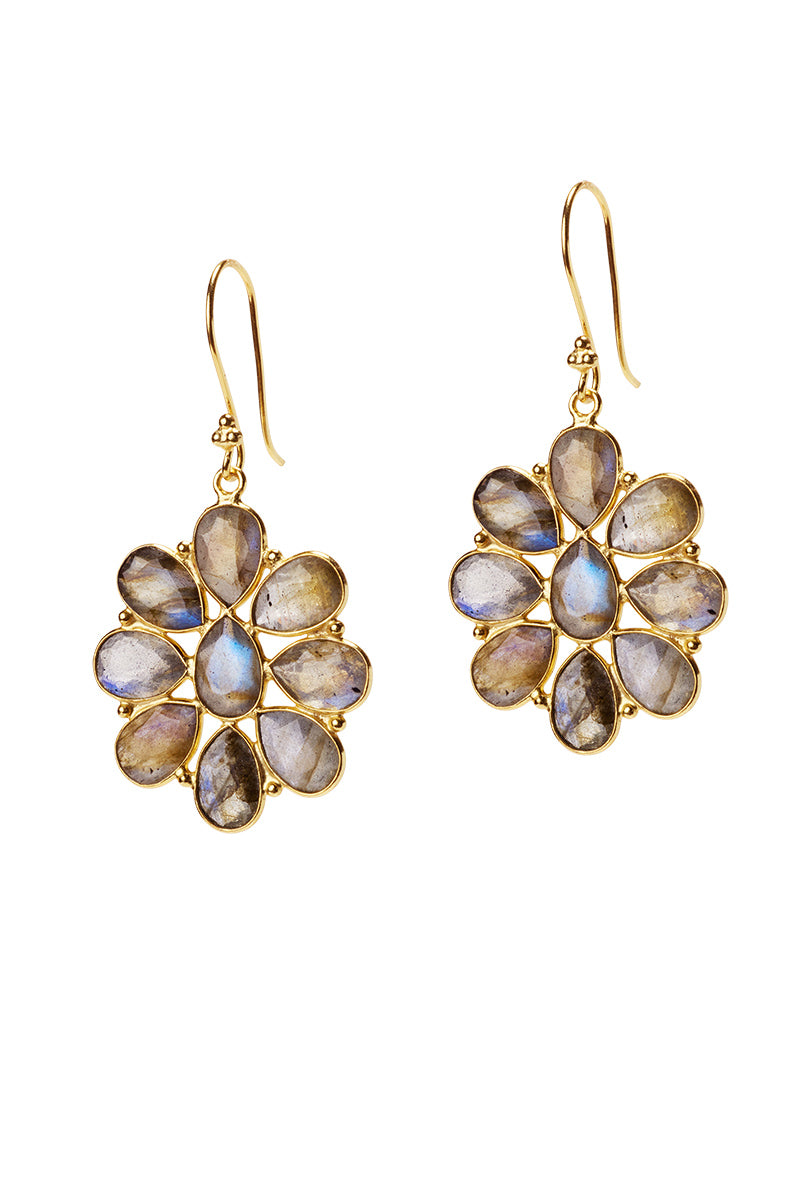 Plumeria Grande Gold Earrings