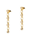 Barrie Gold Love Link Earrings