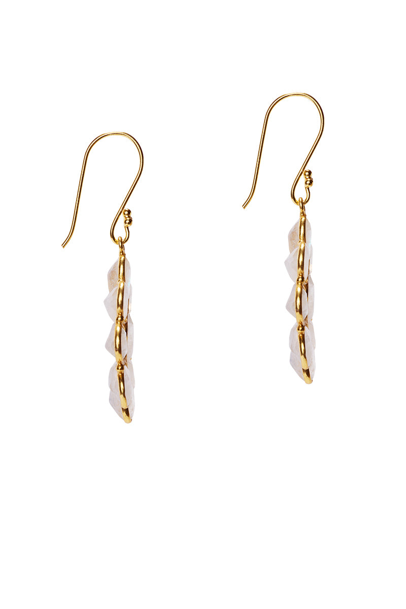 Plumeria Grande Gold Earrings