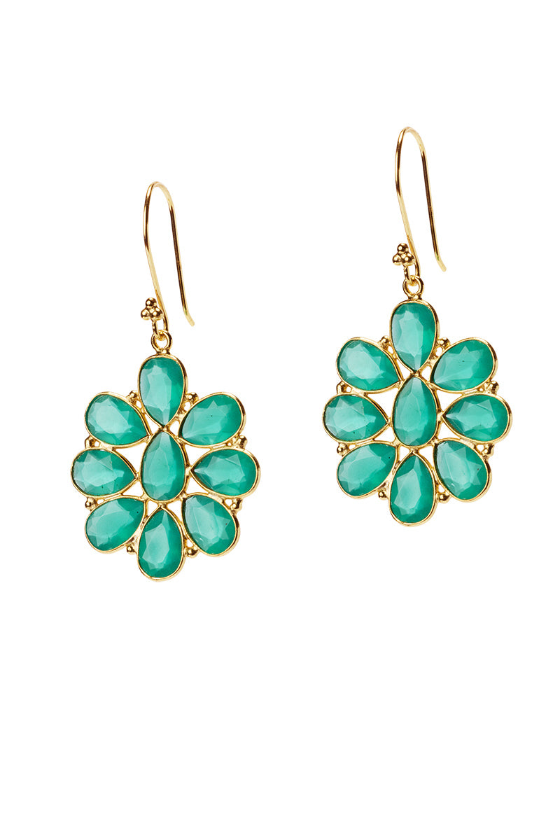 Plumeria Grande Gold Earrings