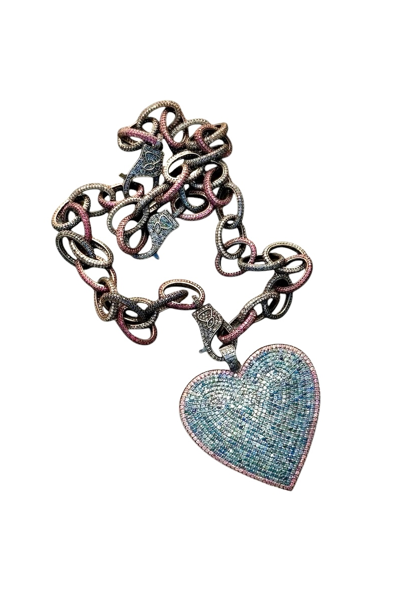 Ellwood Grande Sapphire Love Link Necklace