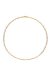 Selma Gold Bezel Square Eternity Necklace