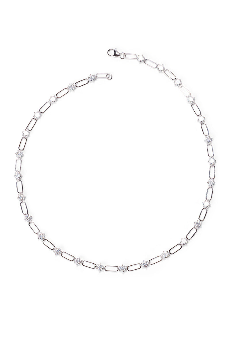 Almont Love Link Necklace White