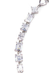 Carmen White Rhodium Multi Shaped Tennis Necklace