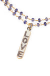 Broadway Diamond Intention Tag Love Necklace