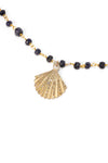Crete Midnight Sapphire Shell Necklace