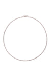 Melrose Petite White Rhodium Tennis Necklace