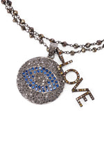 Essex Sapphire Charm Necklace