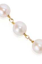 Sutton Pearl Gold Bezel Necklace