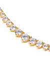 Highland Grande Gold Graduated Tennis Necklace