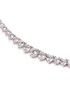 Highland Grande White Rhodium Graduated Tennis Necklace