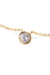 Lexington Mini Gold Solitaire Necklace