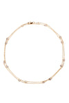 Harper Grande Gold Bezel Strand Necklace