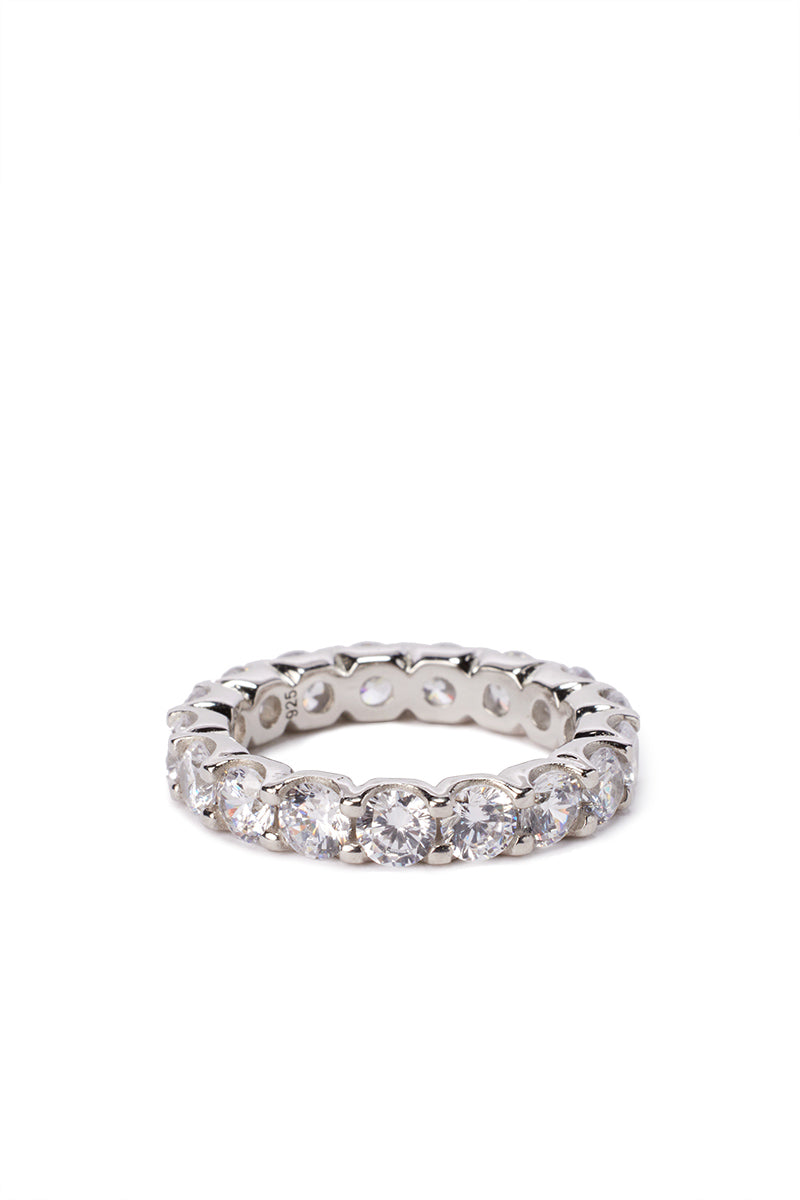 Melrose White Rhodium Eternity Band