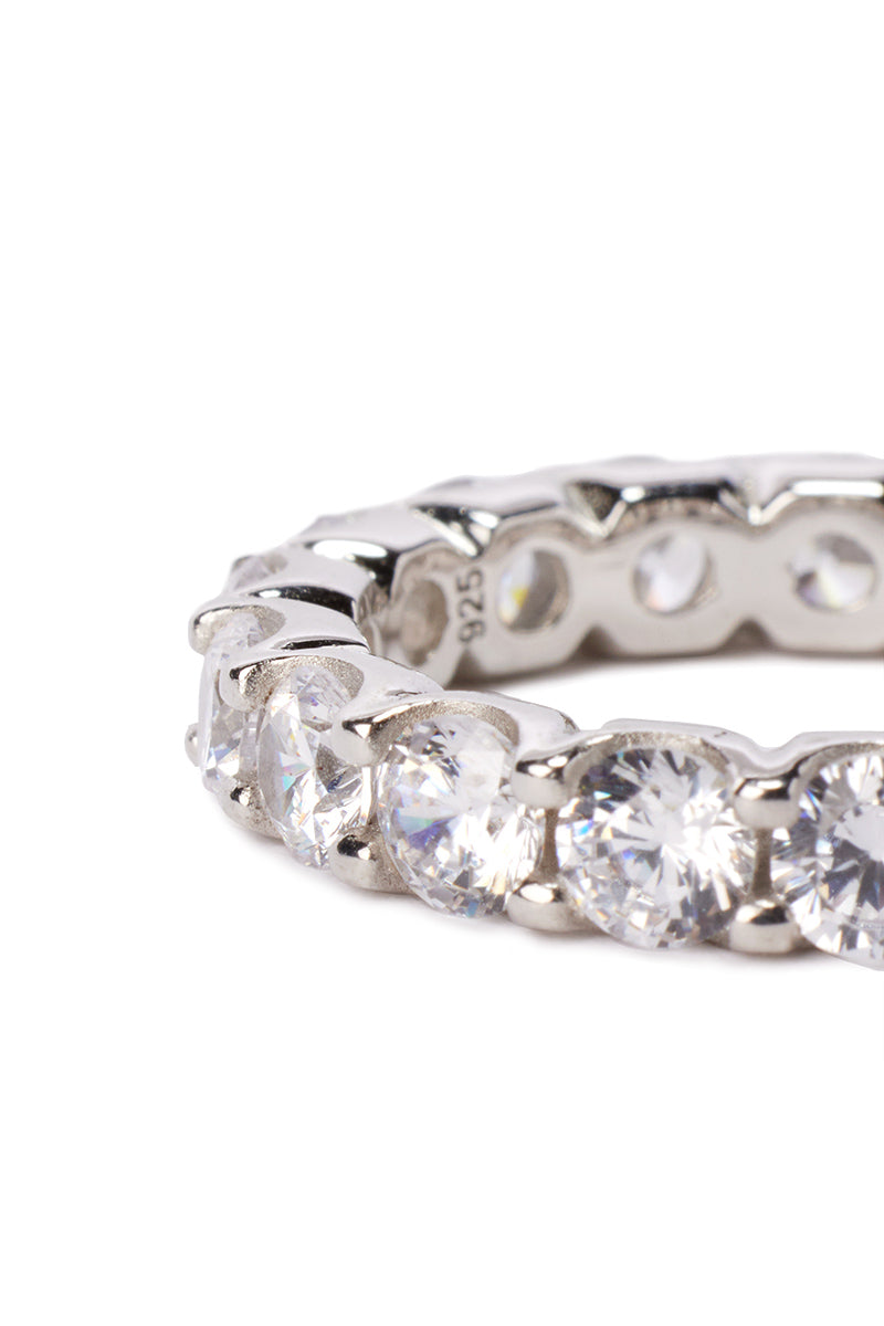 Melrose White Rhodium Eternity Band