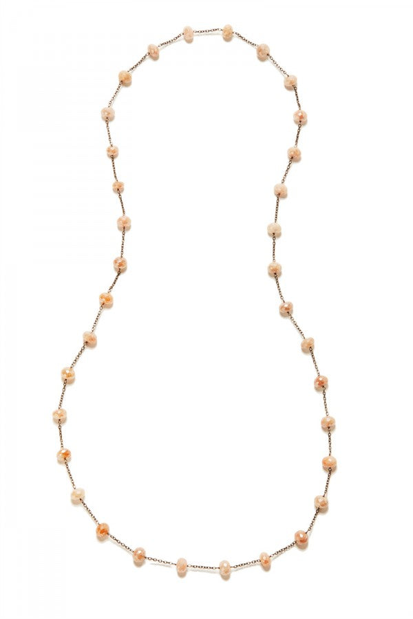 Canyon - Mystic Peach Moonstone Chain